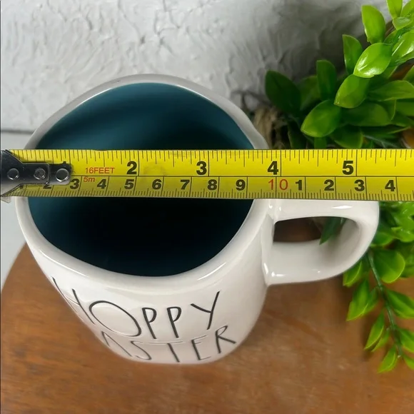 Rae Dunn Hoppy Easter Mug with Bunny White Blue 18 Oz Easter Drink Large Mug - Picture 9 of 12